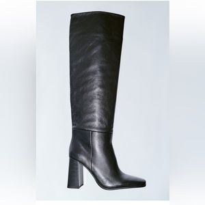 Zara Knee High Leather Boots